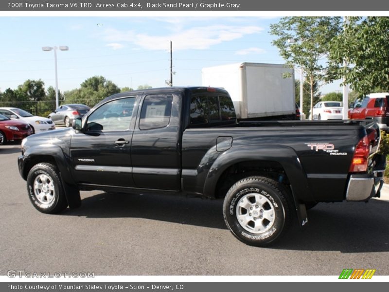 Black Sand Pearl / Graphite Gray 2008 Toyota Tacoma V6 TRD  Access Cab 4x4
