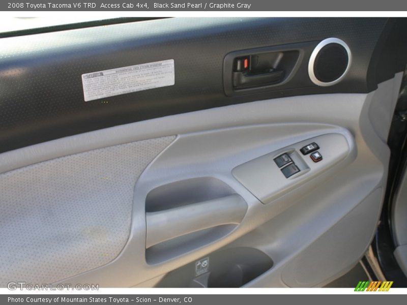 Black Sand Pearl / Graphite Gray 2008 Toyota Tacoma V6 TRD  Access Cab 4x4
