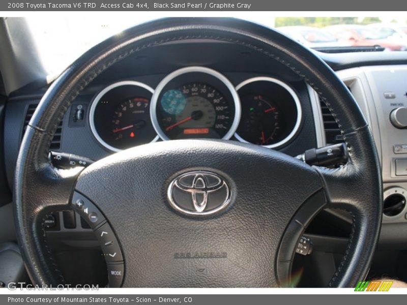 Black Sand Pearl / Graphite Gray 2008 Toyota Tacoma V6 TRD  Access Cab 4x4