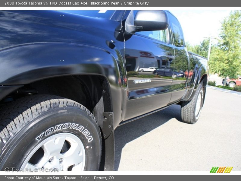 Black Sand Pearl / Graphite Gray 2008 Toyota Tacoma V6 TRD  Access Cab 4x4