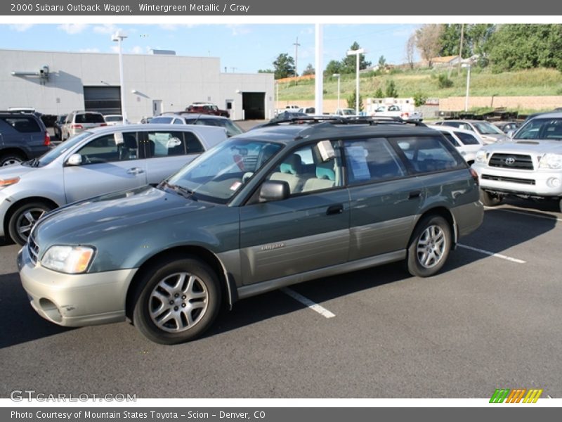 Wintergreen Metallic / Gray 2000 Subaru Outback Wagon