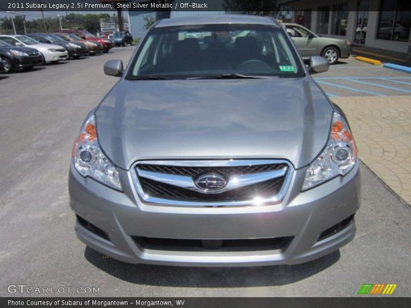 Steel Silver Metallic / Off-Black 2011 Subaru Legacy 2.5i Premium