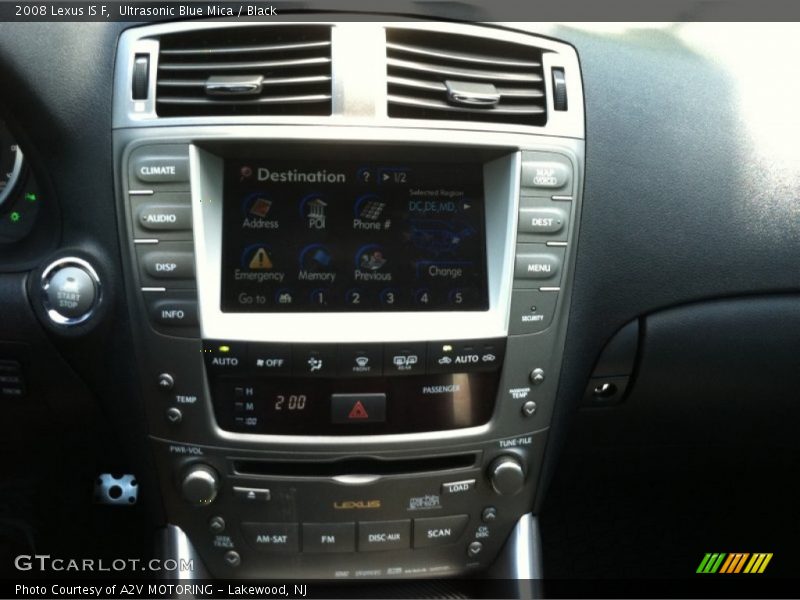 Ultrasonic Blue Mica / Black 2008 Lexus IS F
