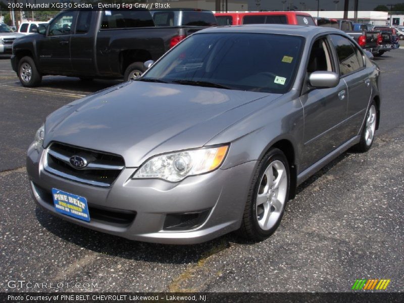 Evening Fog Gray / Black 2002 Hyundai XG350 Sedan