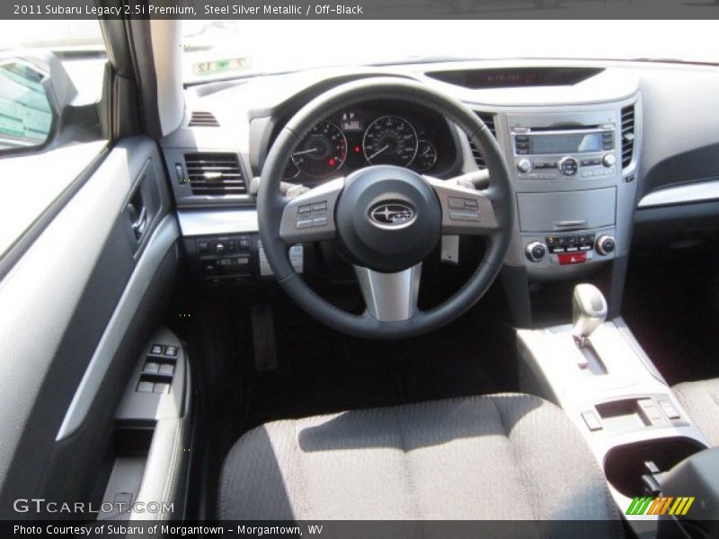 Steel Silver Metallic / Off-Black 2011 Subaru Legacy 2.5i Premium