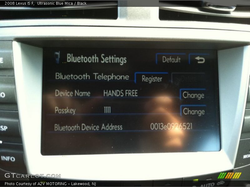 Ultrasonic Blue Mica / Black 2008 Lexus IS F