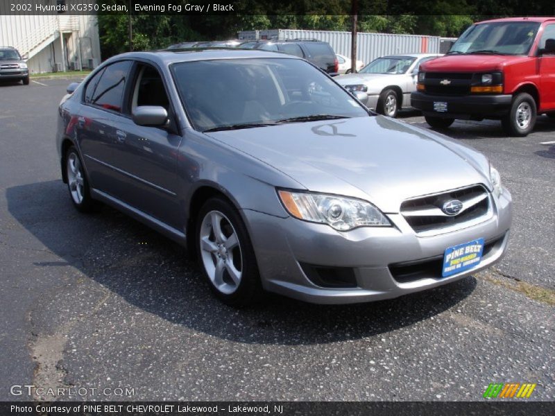 Evening Fog Gray / Black 2002 Hyundai XG350 Sedan
