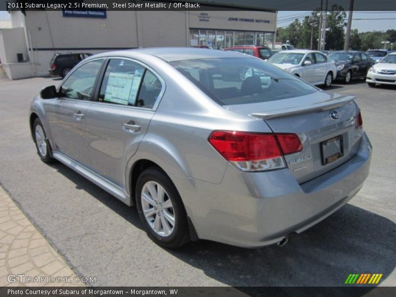 Steel Silver Metallic / Off-Black 2011 Subaru Legacy 2.5i Premium