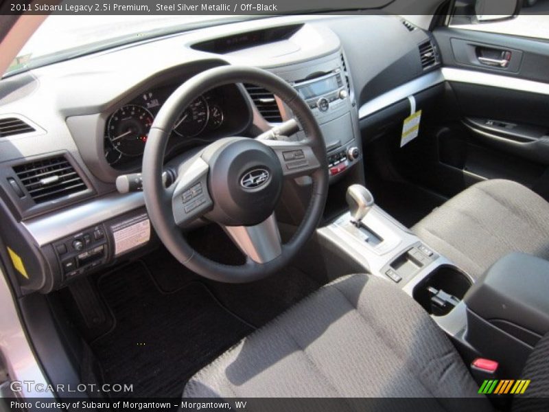 Steel Silver Metallic / Off-Black 2011 Subaru Legacy 2.5i Premium