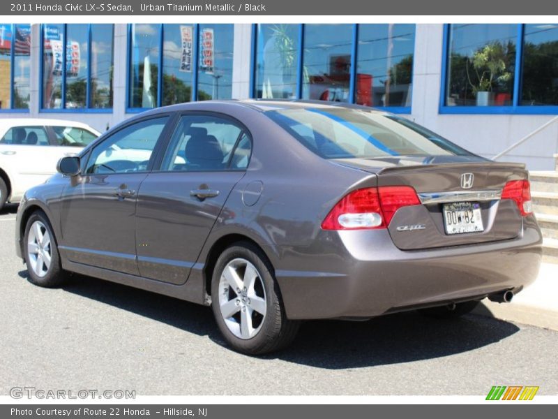 Urban Titanium Metallic / Black 2011 Honda Civic LX-S Sedan
