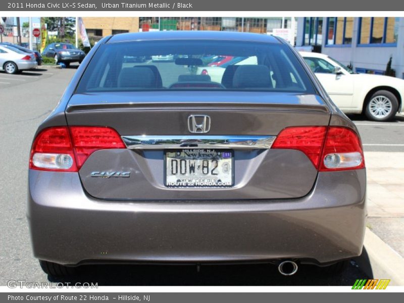 Urban Titanium Metallic / Black 2011 Honda Civic LX-S Sedan
