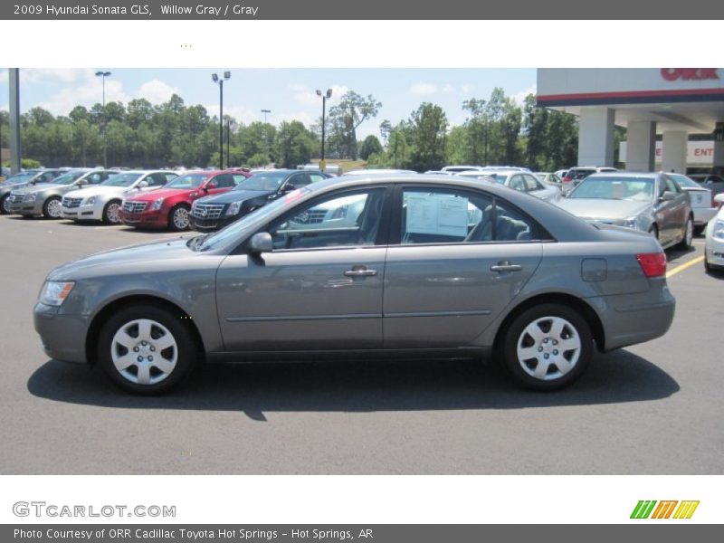 Willow Gray / Gray 2009 Hyundai Sonata GLS