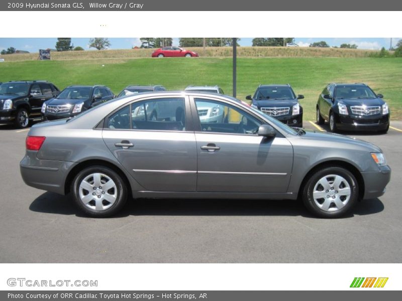 Willow Gray / Gray 2009 Hyundai Sonata GLS