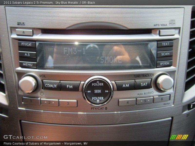 Sky Blue Metallic / Off-Black 2011 Subaru Legacy 2.5i Premium