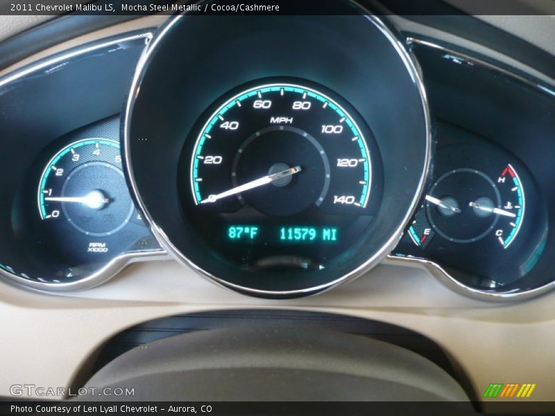 Mocha Steel Metallic / Cocoa/Cashmere 2011 Chevrolet Malibu LS
