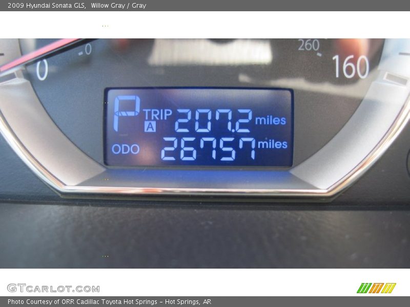 Willow Gray / Gray 2009 Hyundai Sonata GLS