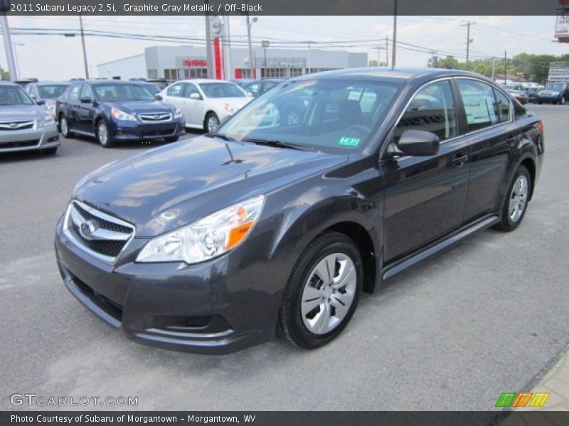Graphite Gray Metallic / Off-Black 2011 Subaru Legacy 2.5i
