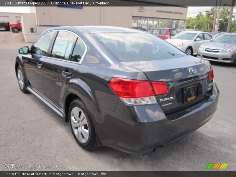 Graphite Gray Metallic / Off-Black 2011 Subaru Legacy 2.5i