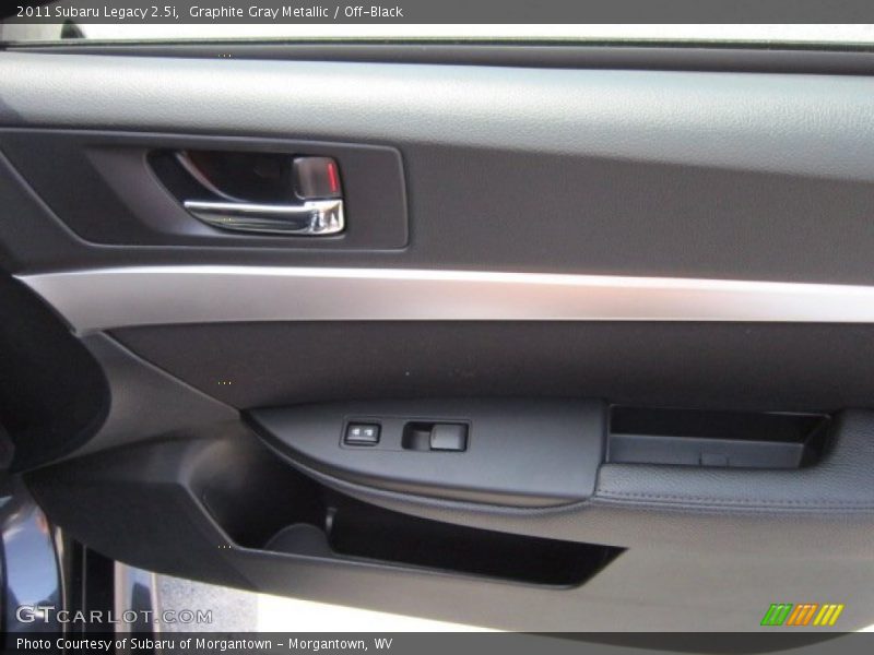 Graphite Gray Metallic / Off-Black 2011 Subaru Legacy 2.5i