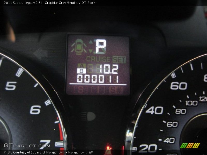 Graphite Gray Metallic / Off-Black 2011 Subaru Legacy 2.5i