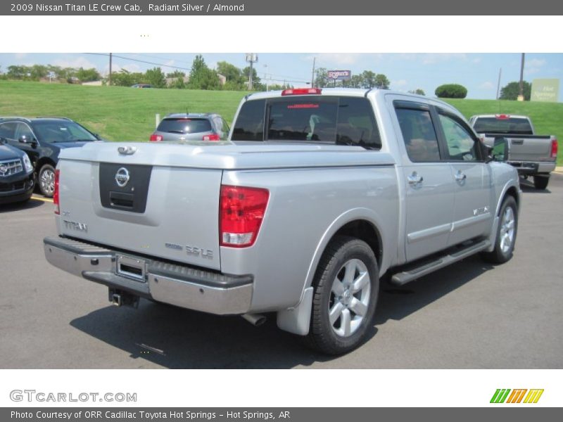 Radiant Silver / Almond 2009 Nissan Titan LE Crew Cab