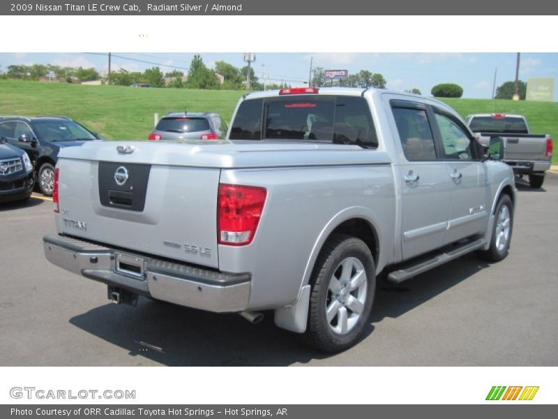 Radiant Silver / Almond 2009 Nissan Titan LE Crew Cab