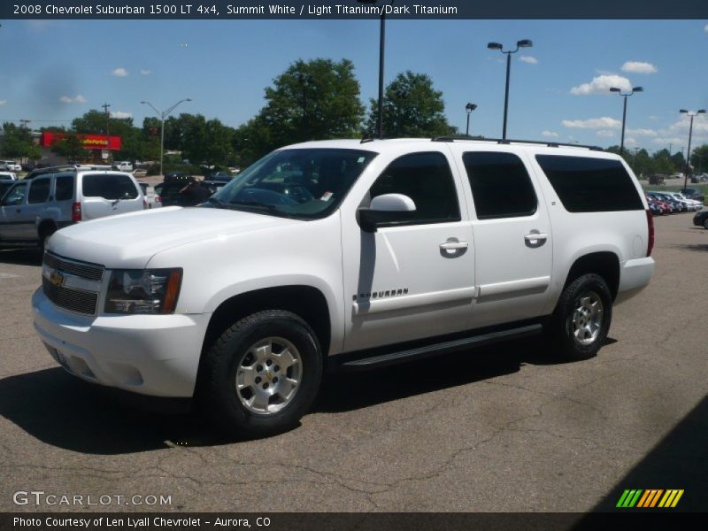 Summit White / Light Titanium/Dark Titanium 2008 Chevrolet Suburban 1500 LT 4x4