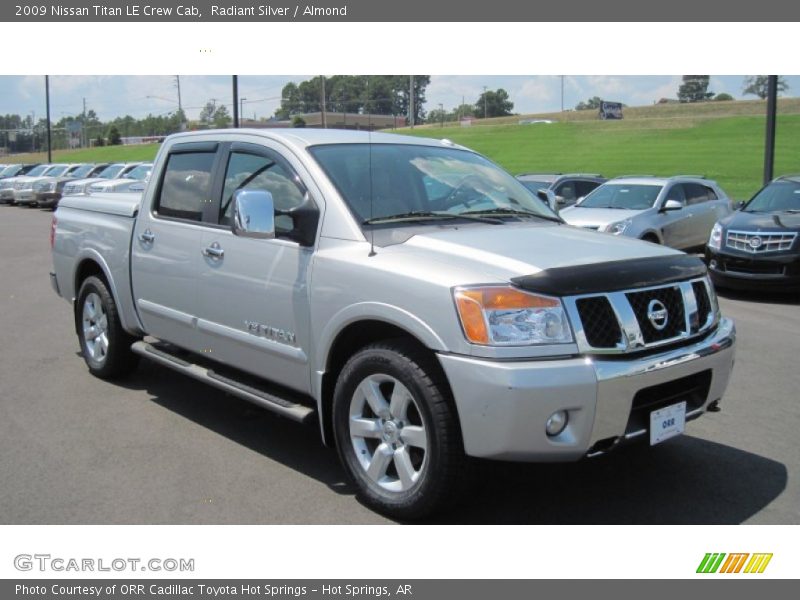 Radiant Silver / Almond 2009 Nissan Titan LE Crew Cab