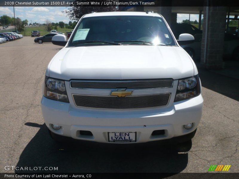 Summit White / Light Titanium/Dark Titanium 2008 Chevrolet Suburban 1500 LT 4x4
