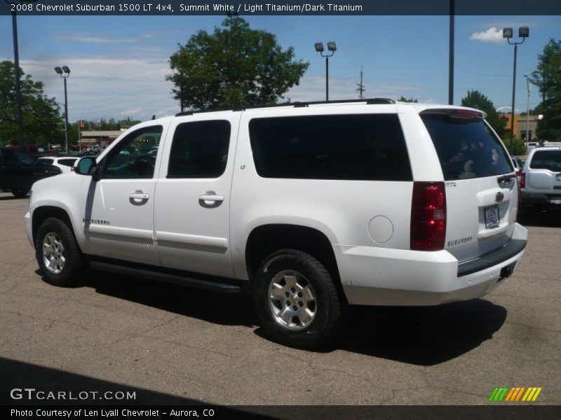 Summit White / Light Titanium/Dark Titanium 2008 Chevrolet Suburban 1500 LT 4x4
