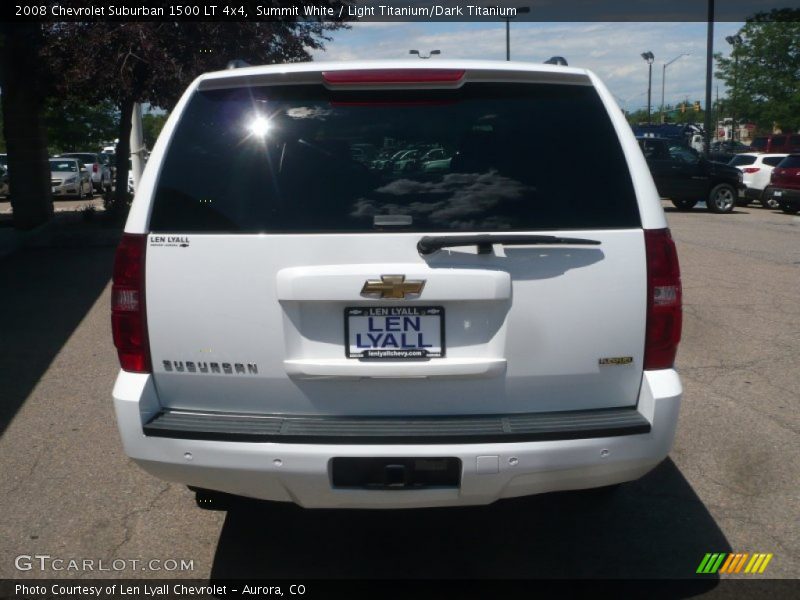 Summit White / Light Titanium/Dark Titanium 2008 Chevrolet Suburban 1500 LT 4x4