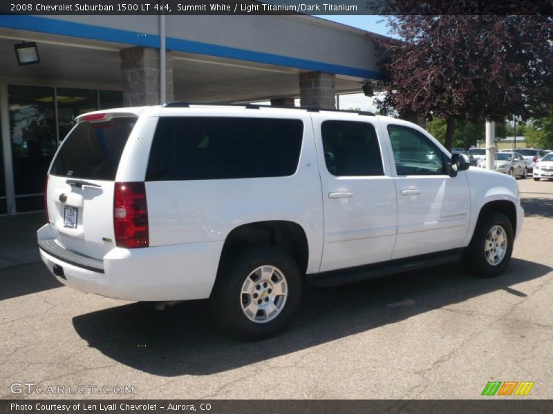 Summit White / Light Titanium/Dark Titanium 2008 Chevrolet Suburban 1500 LT 4x4