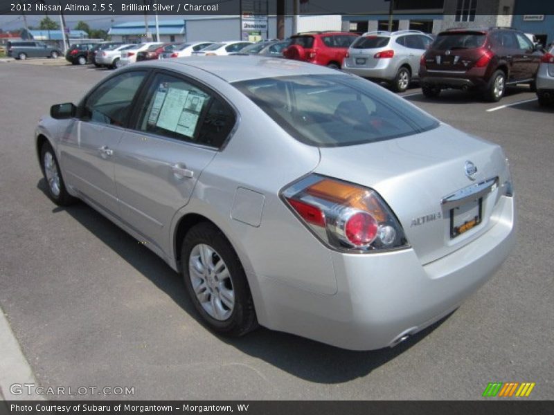 Brilliant Silver / Charcoal 2012 Nissan Altima 2.5 S