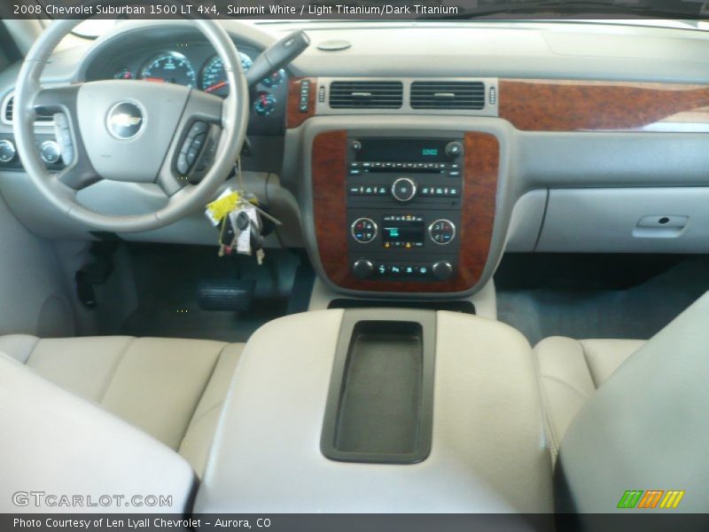Summit White / Light Titanium/Dark Titanium 2008 Chevrolet Suburban 1500 LT 4x4