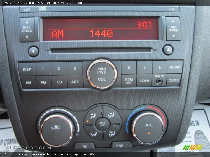 Brilliant Silver / Charcoal 2012 Nissan Altima 2.5 S