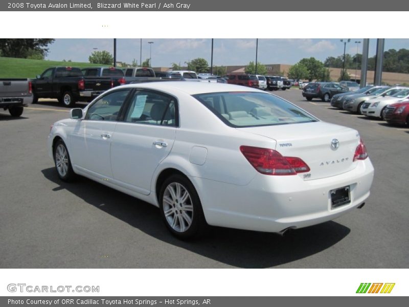 Blizzard White Pearl / Ash Gray 2008 Toyota Avalon Limited