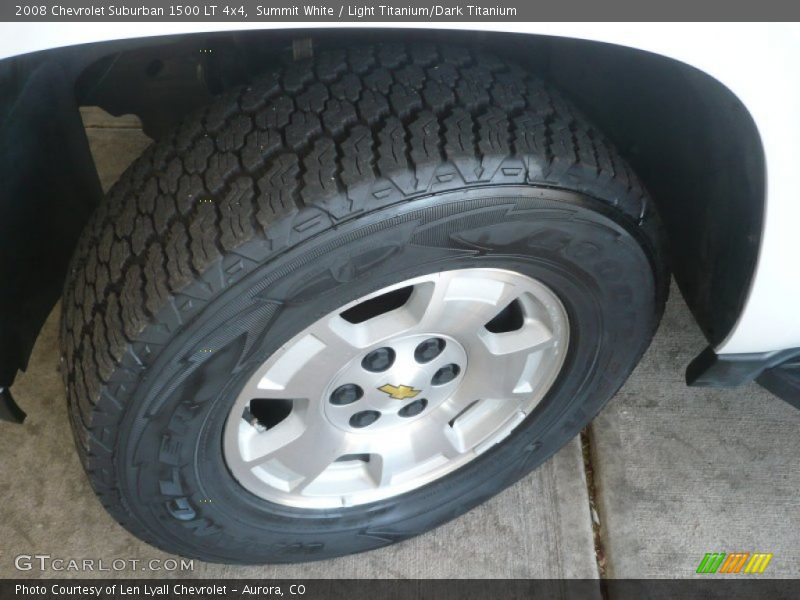 Summit White / Light Titanium/Dark Titanium 2008 Chevrolet Suburban 1500 LT 4x4