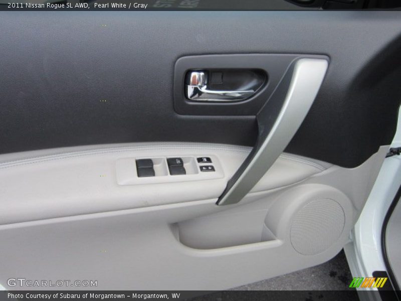 Pearl White / Gray 2011 Nissan Rogue SL AWD
