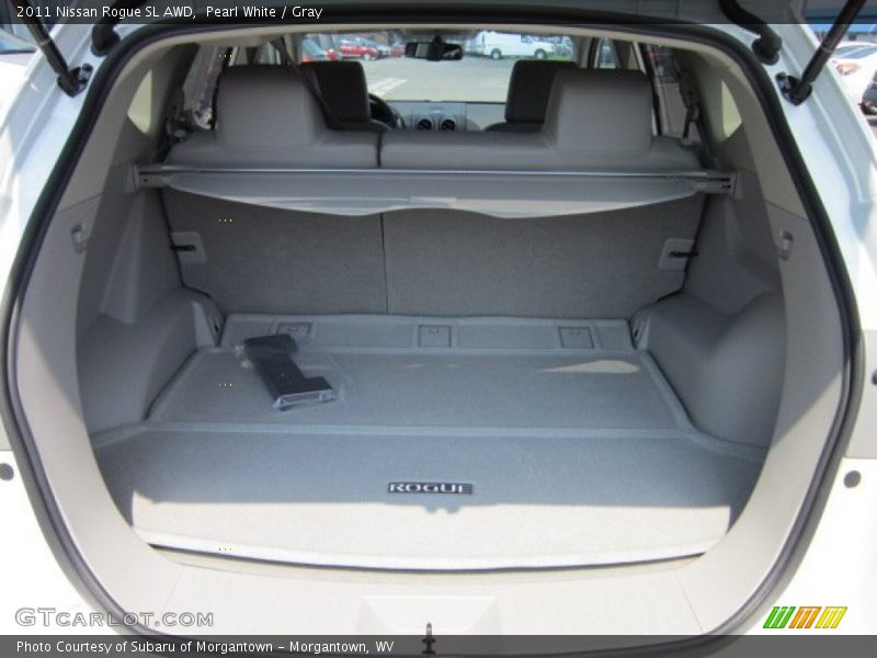 Pearl White / Gray 2011 Nissan Rogue SL AWD