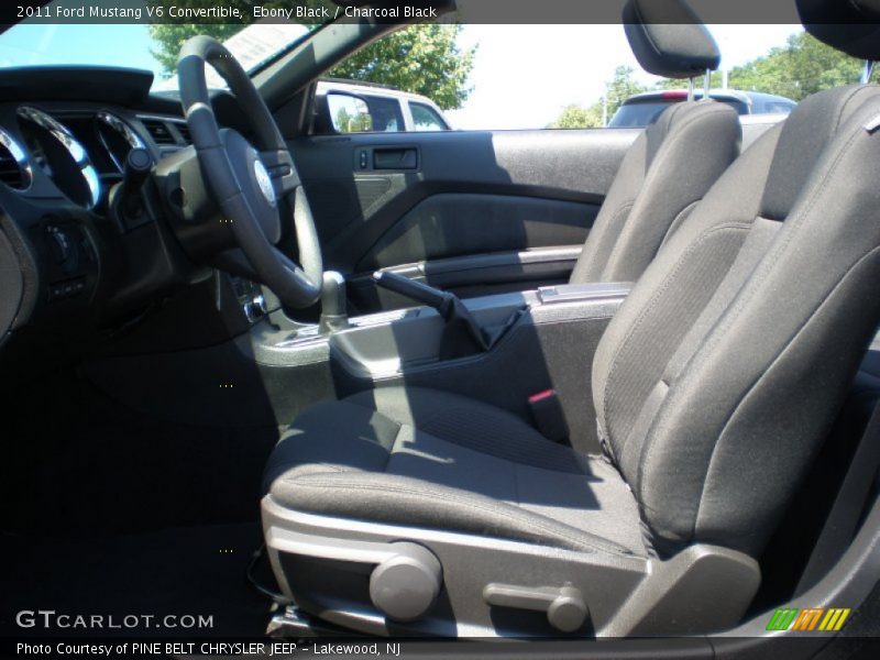 Ebony Black / Charcoal Black 2011 Ford Mustang V6 Convertible
