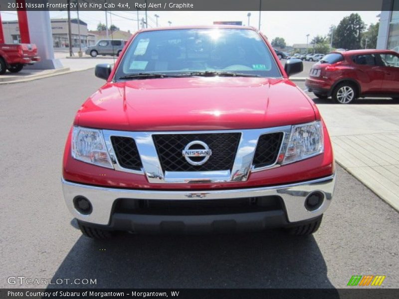 Red Alert / Graphite 2011 Nissan Frontier SV V6 King Cab 4x4