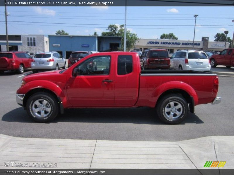 Red Alert / Graphite 2011 Nissan Frontier SV V6 King Cab 4x4
