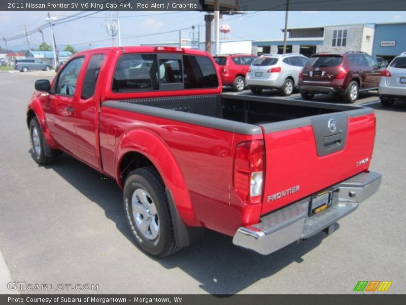 Red Alert / Graphite 2011 Nissan Frontier SV V6 King Cab 4x4