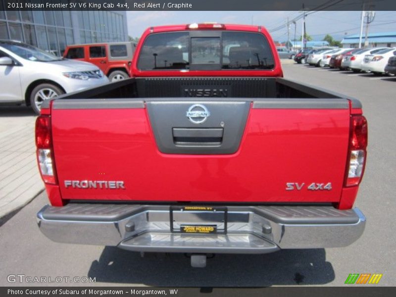 Red Alert / Graphite 2011 Nissan Frontier SV V6 King Cab 4x4