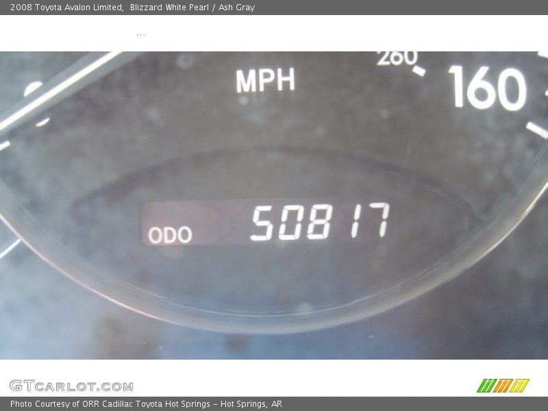 Blizzard White Pearl / Ash Gray 2008 Toyota Avalon Limited