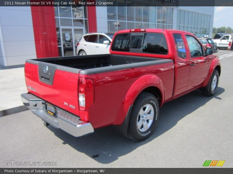 Red Alert / Graphite 2011 Nissan Frontier SV V6 King Cab 4x4