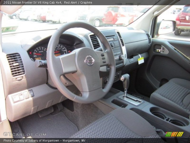 Red Alert / Graphite 2011 Nissan Frontier SV V6 King Cab 4x4