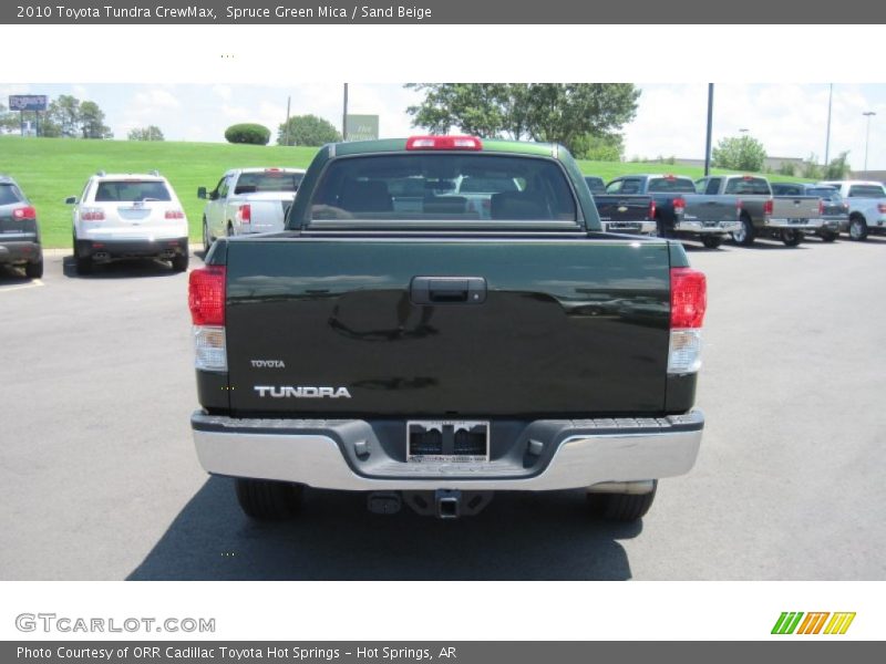 Spruce Green Mica / Sand Beige 2010 Toyota Tundra CrewMax