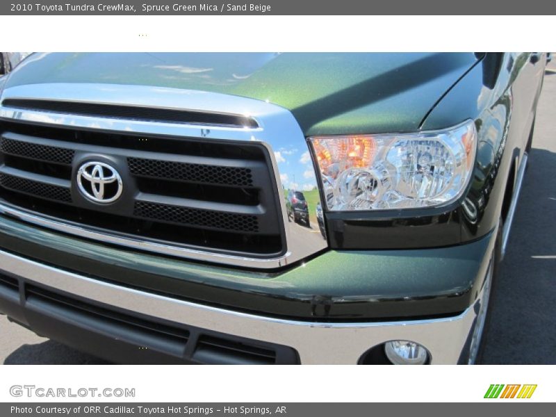 Spruce Green Mica / Sand Beige 2010 Toyota Tundra CrewMax