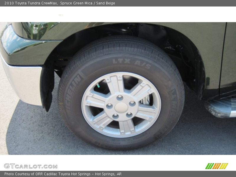 Spruce Green Mica / Sand Beige 2010 Toyota Tundra CrewMax
